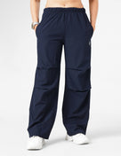 Wide Leg Jogger Pants in Navy Blue