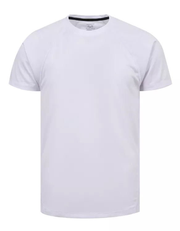 White Crew Neck Gym Tee